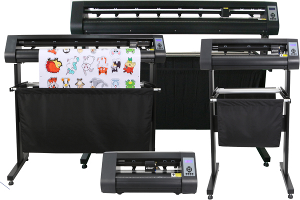 High-speed vinyl plotter for precision cutting of vinyl materials, ideal for sign making and graphic design